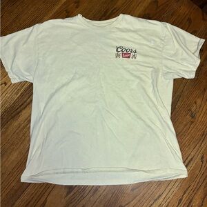 Coors Light Beige Short Sleeve Tee